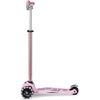 image:imageMicro Kickboard  Maxi Deluxe Pro LED Kids Scooter for Ages 512  Children up to 110 lbs  3 Wheel LeantoSteer Design  ChopperStyle Handlebar  Wide PU LED Wheels  Swiss DesignRose