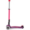 image:imageMicro Kickboard  Maxi Foldable LED Kids Scooter for Ages 512  Children up to 110 lbs  3 Wheel LeantoSteer Design  Adjustable T Bar  Smooth Ride Motion Activated PU LED Wheels  Swiss DesignNeon Ultra PinkPurple
