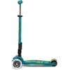 image:imageMicro Kickboard  Maxi Foldable LED Kids Scooter for Ages 512  Children up to 110 lbs  3 Wheel LeantoSteer Design  Adjustable T Bar  Smooth Ride Motion Activated PU LED Wheels  Swiss DesignPetrol Green