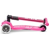 image:imageMicro Kickboard  Maxi Foldable LED Kids Scooter for Ages 512  Children up to 110 lbs  3 Wheel LeantoSteer Design  Adjustable T Bar  Smooth Ride Motion Activated PU LED Wheels  Swiss DesignShocking Pink