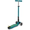 image:imageMicro Kickboard  Maxi Foldable LED Kids Scooter for Ages 512  Children up to 110 lbs  3 Wheel LeantoSteer Design  Adjustable T Bar  Smooth Ride Motion Activated PU LED Wheels  Swiss DesignPetrol Green