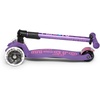 image:imageMicro Kickboard  Maxi Foldable LED Kids Scooter for Ages 512  Children up to 110 lbs  3 Wheel LeantoSteer Design  Adjustable T Bar  Smooth Ride Motion Activated PU LED Wheels  Swiss DesignPurple