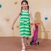 image:imageMicro Kickboard  Maxi Foldable LED Kids Scooter for Ages 512  Children up to 110 lbs  3 Wheel LeantoSteer Design  Adjustable T Bar  Smooth Ride Motion Activated PU LED Wheels  Swiss DesignNeon Ultra PinkPurple