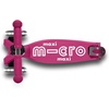 image:imageMicro Kickboard  Maxi Foldable LED Kids Scooter for Ages 512  Children up to 110 lbs  3 Wheel LeantoSteer Design  Adjustable T Bar  Smooth Ride Motion Activated PU LED Wheels  Swiss DesignBerry Red