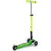 image:imageMicro Kickboard  Maxi Foldable LED Kids Scooter for Ages 512  Children up to 110 lbs  3 Wheel LeantoSteer Design  Adjustable T Bar  Smooth Ride Motion Activated PU LED Wheels  Swiss DesignNeon Parrot Green