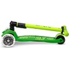 image:imageMicro Kickboard  Maxi Foldable LED Kids Scooter for Ages 512  Children up to 110 lbs  3 Wheel LeantoSteer Design  Adjustable T Bar  Smooth Ride Motion Activated PU LED Wheels  Swiss DesignNeon Parrot Green