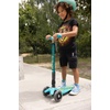 image:imageMicro Kickboard  Maxi Foldable LED Kids Scooter for Ages 512  Children up to 110 lbs  3 Wheel LeantoSteer Design  Adjustable T Bar  Smooth Ride Motion Activated PU LED Wheels  Swiss DesignPetrol Green