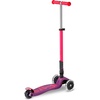 image:imageMicro Kickboard  Maxi Foldable LED Kids Scooter for Ages 512  Children up to 110 lbs  3 Wheel LeantoSteer Design  Adjustable T Bar  Smooth Ride Motion Activated PU LED Wheels  Swiss DesignNeon Ultra PinkPurple