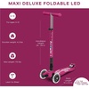 image:imageMicro Kickboard  Maxi Foldable LED Kids Scooter for Ages 512  Children up to 110 lbs  3 Wheel LeantoSteer Design  Adjustable T Bar  Smooth Ride Motion Activated PU LED Wheels  Swiss DesignBerry Red