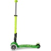image:imageMicro Kickboard  Maxi Foldable LED Kids Scooter for Ages 512  Children up to 110 lbs  3 Wheel LeantoSteer Design  Adjustable T Bar  Smooth Ride Motion Activated PU LED Wheels  Swiss DesignNeon Parrot Green