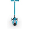 image:imageMicro Kickboard  Maxi LED Kids Scooter for Ages 512  Children up to 110 lbs  3 Wheel LeantoSteer Design  Adjustable T Bar  Smooth Ride Motion Activated PU LED Wheels  Swiss DesignAqua with pink graphics