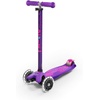 image:imageMicro Kickboard  Maxi LED Kids Scooter for Ages 512  Children up to 110 lbs  3 Wheel LeantoSteer Design  Adjustable T Bar  Smooth Ride Motion Activated PU LED Wheels  Swiss DesignPurple