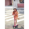 image:imageMicro Kickboard  Maxi LED Kids Scooter for Ages 512  Children up to 110 lbs  3 Wheel LeantoSteer Design  Adjustable T Bar  Smooth Ride Motion Activated PU LED Wheels  Swiss DesignPink