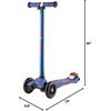 image:imageMicro Kickboard  Maxi Scooter for Ages 512  Children up to 110 lbs  3 Wheel LeantoSteer Design  Adjustable T Bar  Smooth Ride PU Wheels  Swiss DesignBlue