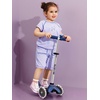 image:imageMicro Kickboard  Mini Deluxe Glitter LED Kids Scooter for Ages 25  Children up to 110 lbs  3 Wheel LeantoSteer Design  Adjustable T Bar  MotionActivated PU LED Wheels  Swiss DesignGlitter Navy