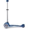 image:imageMicro Kickboard  Mini Deluxe Glitter LED Kids Scooter for Ages 25  Children up to 110 lbs  3 Wheel LeantoSteer Design  Adjustable T Bar  MotionActivated PU LED Wheels  Swiss DesignGlitter Navy