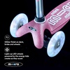 image:imageMicro Kickboard  Mini Deluxe Glitter LED Kids Scooter for Ages 25  Children up to 110 lbs  3 Wheel LeantoSteer Design  Adjustable T Bar  MotionActivated PU LED Wheels  Swiss DesignGlitter Pink