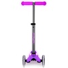 image:imageMicro Kickboard  Mini Deluxe Glow Plus LED Scooter  Adjustable Handlebar  LeantoSteer  Lightweight  ThreeWheeled  Kids Ages 25 yrsFrosty Pink