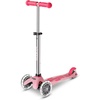 image:imageMicro Kickboard  Mini Deluxe Glow Plus LED Scooter  Adjustable Handlebar  LeantoSteer  Lightweight  ThreeWheeled  Kids Ages 25 yrsFrosty Pink