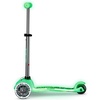 image:imageMicro Kickboard  Mini Deluxe Glow Plus LED Scooter  Adjustable Handlebar  LeantoSteer  Lightweight  ThreeWheeled  Kids Ages 25 yrsIcy Lime