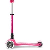 image:imageMicro Kickboard  Mini Foldable LED Kids Scooter for Ages 25  Children up to 110 lbs  3 Wheel LeantoSteer Design  Adjustable T Bar  Smooth Ride MotionActivated PU LED Wheels  Swiss DesignPink LED Wheels
