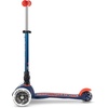 image:imageMicro Kickboard  Mini Foldable LED Kids Scooter for Ages 25  Children up to 110 lbs  3 Wheel LeantoSteer Design  Adjustable T Bar  Smooth Ride MotionActivated PU LED Wheels  Swiss DesignNavy Blue