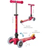 image:imageMicro Kickboard  Mini Foldable LED Kids Scooter for Ages 25  Children up to 110 lbs  3 Wheel LeantoSteer Design  Adjustable T Bar  Smooth Ride MotionActivated PU LED Wheels  Swiss DesignNavy Blue