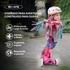 image:imageMicro Kickboard  Mini Foldable LED Kids Scooter for Ages 25  Children up to 110 lbs  3 Wheel LeantoSteer Design  Adjustable T Bar  Smooth Ride MotionActivated PU LED Wheels  Swiss DesignPurple LED Wheels
