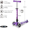 image:imageMicro Kickboard  Mini Foldable LED Kids Scooter for Ages 25  Children up to 110 lbs  3 Wheel LeantoSteer Design  Adjustable T Bar  Smooth Ride MotionActivated PU LED Wheels  Swiss DesignPurple LED Wheels