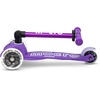 image:imageMicro Kickboard  Mini Foldable LED Kids Scooter for Ages 25  Children up to 110 lbs  3 Wheel LeantoSteer Design  Adjustable T Bar  Smooth Ride MotionActivated PU LED Wheels  Swiss DesignPurple LED Wheels