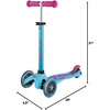 image:imageMicro Kickboard  Mini Kids Scooter for Ages 25  Children up to 110 lbs  3 Wheel LeantoSteer Design  Adjustable T Bar  Smooth Ride PU Wheels  Swiss DesignTurquoise