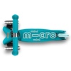image:imageMicro Kickboard  Mini LED Kids Scooter for Ages 25  Children up to 110 lbs  3 Wheel LeantoSteer Design  Adjustable T Bar  Smooth Ride Motion Activated PU LED Wheels  Swiss DesignAqua