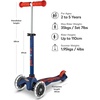 image:imageMicro Kickboard  Mini LED Kids Scooter for Ages 25  Children up to 110 lbs  3 Wheel LeantoSteer Design  Adjustable T Bar  Smooth Ride Motion Activated PU LED Wheels  Swiss DesignNavy