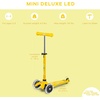 image:imageMicro Kickboard  Mini LED Kids Scooter for Ages 25  Children up to 110 lbs  3 Wheel LeantoSteer Design  Adjustable T Bar  Smooth Ride Motion Activated PU LED Wheels  Swiss DesignYellow