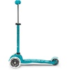 image:imageMicro Kickboard  Mini LED Kids Scooter for Ages 25  Children up to 110 lbs  3 Wheel LeantoSteer Design  Adjustable T Bar  Smooth Ride Motion Activated PU LED Wheels  Swiss DesignAqua