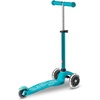 image:imageMicro Kickboard  Mini LED Kids Scooter for Ages 25  Children up to 110 lbs  3 Wheel LeantoSteer Design  Adjustable T Bar  Smooth Ride Motion Activated PU LED Wheels  Swiss DesignAqua