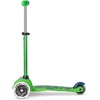 image:imageMicro Kickboard  Mini LED Kids Scooter for Ages 25  Children up to 110 lbs  3 Wheel LeantoSteer Design  Adjustable T Bar  Smooth Ride Motion Activated PU LED Wheels  Swiss DesignGreenBlue