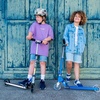 image:imageMicro Kickboard  Sprite Foldable LED Kid amp Teen Scooter for Ages 6  Children up to 220 lbs  2 Wheel  Travel Ready  Adjustable T Bar  Smooth Ride Motion Activated PU LED Wheels  Swiss DesignSapphire Blue