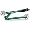 image:imageMicro Kickboard  Sprite Foldable LED Kid amp Teen Scooter for Ages 6  Children up to 220 lbs  2 Wheel  Travel Ready  Adjustable T Bar  Smooth Ride Motion Activated PU LED Wheels  Swiss DesignGreen