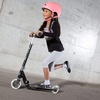 image:imageMicro Kickboard  Sprite Foldable LED Kid amp Teen Scooter for Ages 6  Children up to 220 lbs  2 Wheel  Travel Ready  Adjustable T Bar  Smooth Ride Motion Activated PU LED Wheels  Swiss DesignBlack