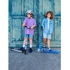 image:imageMicro Kickboard  Sprite Foldable LED Kid amp Teen Scooter for Ages 6  Children up to 220 lbs  2 Wheel  Travel Ready  Adjustable T Bar  Smooth Ride Motion Activated PU LED Wheels  Swiss DesignNeochrome