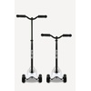 image:imageMicro Kickboard Reloaded ThreeWheel Scooter for Big Kids Teens amp Adults  LeantoSteer Carving Ride Adjustable TBar Wide Wheels Up to 220 lb Ages 13White