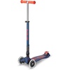 image:imageMicro Kickboard  Maxi Foldable LED Kids Scooter for Ages 512  Children up to 110 lbs  3 Wheel LeantoSteer Design  Adjustable T Bar  Smooth Ride Motion Activated PU LED Wheels  Swiss DesignNavy BlueRed