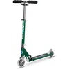 image:imageMicro Kickboard  Sprite Foldable LED Kid amp Teen Scooter for Ages 6  Children up to 220 lbs  2 Wheel  Travel Ready  Adjustable T Bar  Smooth Ride Motion Activated PU LED Wheels  Swiss DesignGreen