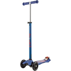 image:imageMicro Kickboard  Maxi Scooter for Ages 512  Children up to 110 lbs  3 Wheel LeantoSteer Design  Adjustable T Bar  Smooth Ride PU Wheels  Swiss DesignBlue