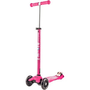 image:imageMicro Kickboard  Maxi Scooter for Ages 512  Children up to 110 lbs  3 Wheel LeantoSteer Design  Adjustable T Bar  Smooth Ride PU Wheels  Swiss DesignPink