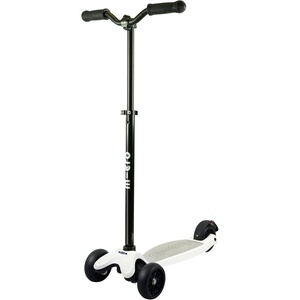 image:imageMicro Kickboard Reloaded ThreeWheel Scooter for Big Kids Teens amp Adults  LeantoSteer Carving Ride Adjustable TBar Wide Wheels Up to 220 lb Ages 13White