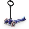 image:imageMicro Kickboard  Mini 3in1 Deluxe Toddler Scooter for Ages 15  RideOn with Removable Parent Push Bar  3 Wheel LeantoSteer Design  Adjustable T Bar  Smooth Ride PU Wheels  Swiss DesignBlue