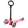 image:imageMicro Kickboard  Mini 3in1 Deluxe Toddler Scooter for Ages 15  RideOn with Removable Parent Push Bar  3 Wheel LeantoSteer Design  Adjustable T Bar  Smooth Ride PU Wheels  Swiss DesignPink