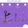 image:imageMicro Kickboard  Mini 3in1 Deluxe Toddler Scooter for Ages 15  RideOn with Removable Parent Push Bar  3 Wheel LeantoSteer Design  Adjustable T Bar  Smooth Ride PU Wheels  Swiss DesignPurple